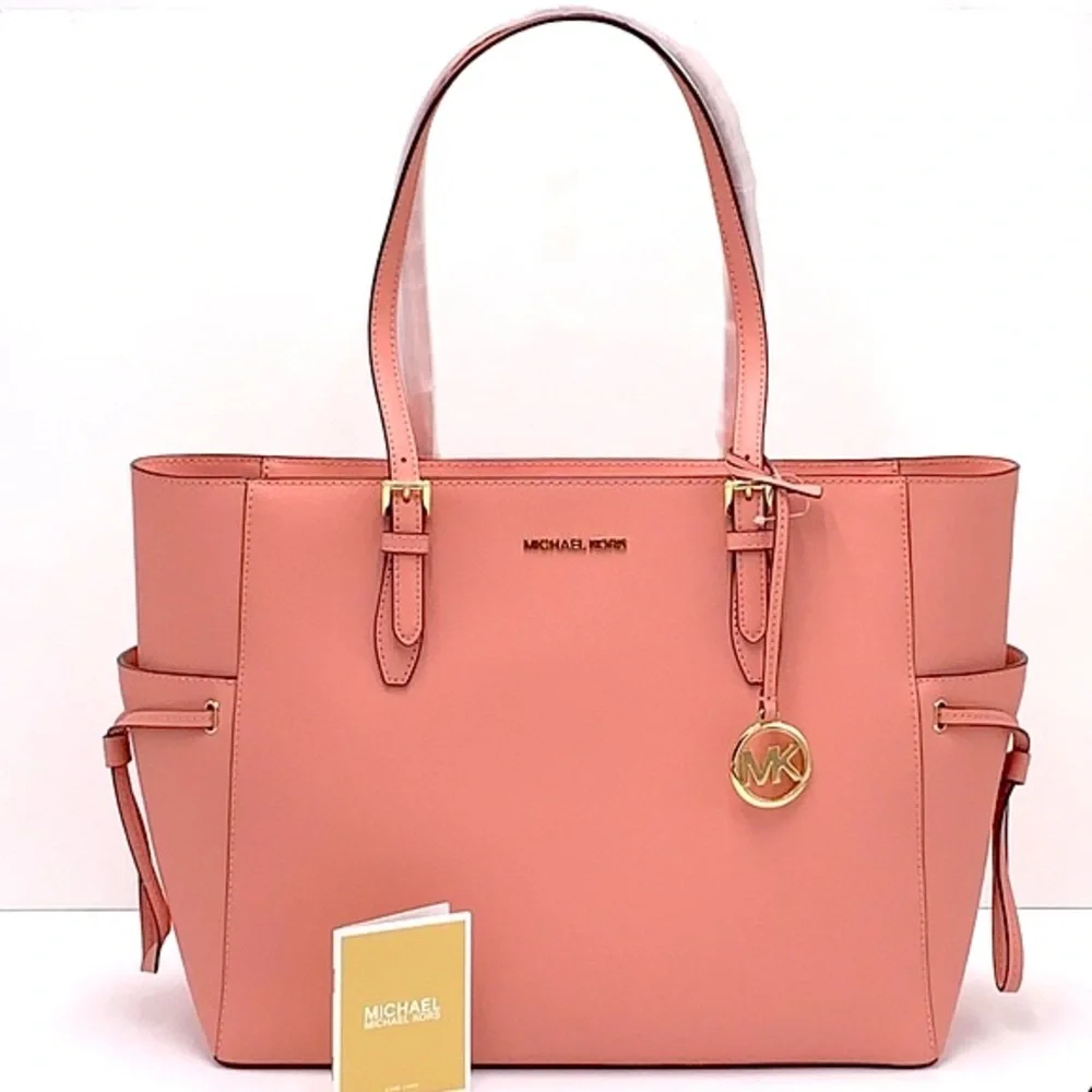 MICHAEL KORS GILLY LARGE DRAWSTRING TRAVEL TOTE PRIMROSE COLOR - Picture 1 of 15
